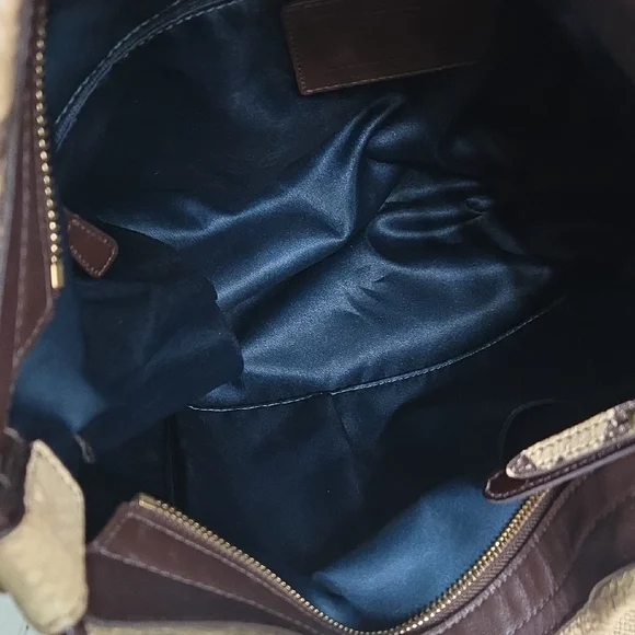 Coach Signature C's with Snakeskin Trim Shoulder Bag - Picture 11 of 15